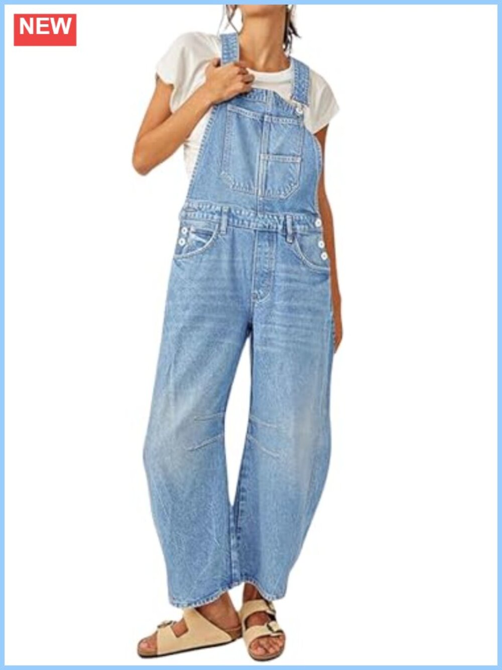Y2K Baggy Barrel Leg Overalls Wide Leg Denim Bib Jumpsuit Boyfriend Patchwork